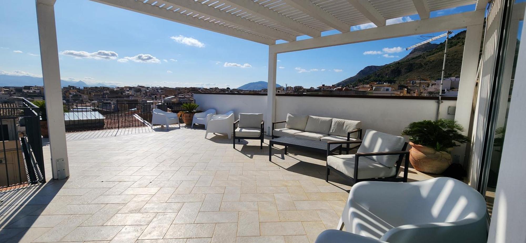 شقة Palazzo Del Golfo Penthouse كاستيلاّماري ديل غو المظهر الخارجي الصورة